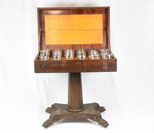 GRAND HARMONICON TUNED MUSICAL GLASSES GLASS ARMONICA HARP HARMONICA ANTIQUE