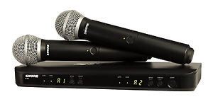 Shure BLX288/PG58 Wireless Vocal Combo with PG58 Handheld Microphones, J10