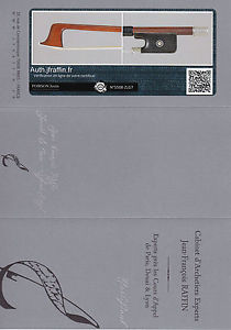 A very fine French certified violin bow by Justin Poirson,ca. 1920,NICE!