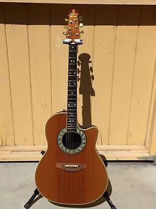 Vintage USA Ovation 1617 Acoustic Electric Guitar With Orig Case Sounds Amazing