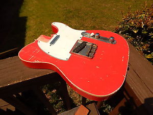 MJT Tele Body Relic Fiesta Red Nitro Loaded