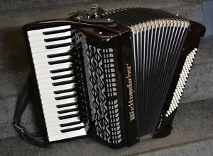 WELTMEISTER Topas IV 37/96/IV/11/5 SI Akkordeon STYLISCH LOOK Ital. Stimmplatten