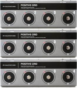 Positive Grid BT4 Bluetooth MIDI Pedalboard (3-pack) Value Bundle