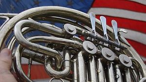 REYNOLDS CONTEMPORA  DOUBLE FRENCH HORN NICKEL SILVER MODEL FE-01