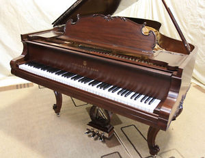 1917 Steinway B Louis XV grand piano mahogany 7ft Restored to PERFECTION