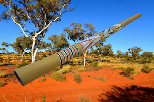 traditionelles D# Yidaki Termiten Eukalyptus Didgeridoo