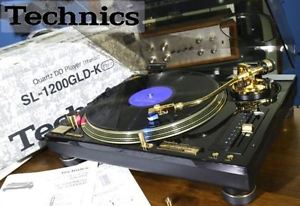 Excellent Very Rare Technics SL-1200GLD-K Turntable Limited Edition From Japan