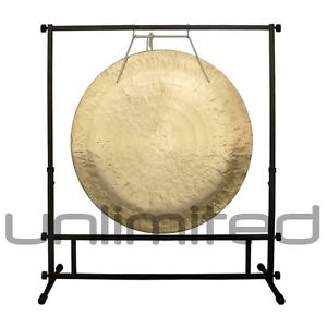 36" Wind Gong on Stand Up! Gong Stand with Mallet