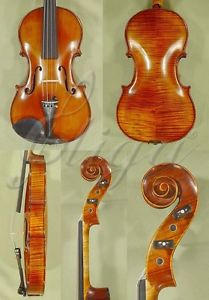 HANDmade Pattern STRAD Style 15.5" Flamed Maestro 'GLIGA' ANTIQUED VIOLA