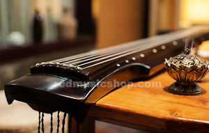 Concert Grade Aged Chinese Fir Wood Guqin, 7-string Zither