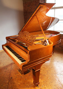 A 1900, Steinway Model B grand piano with a satinwood case