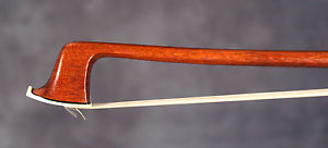 A superb old French certified violin bow by J.A. Vigneron Pere, ca. 1900.