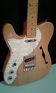 FENDER LEFTY THIN LINE 2000S? LUTHIER BUILD BLONDE ELECTRIC GUITAR TELECASTER