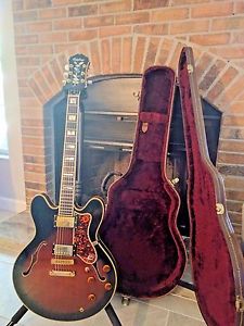 VINTAGE 1991 KOREAN Epiphone Sheraton ii W/ Yamaha Hard Shell Case UP-GRADED