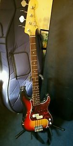 Vintage 1976 Fender Precision Bass, Sunburst w/ OHSC, Badass Bridge, mucho mojo!