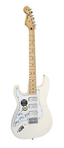 920D Fender Std Strat Left Hand Mod Duncan SM-3 Mini Humbuckers AWT/WH w/Case