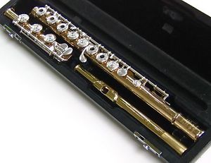 MIYAZAWA Professional Flute, 8K Gold Body, Silver Keys & 14K Gold Pearl Head!!!