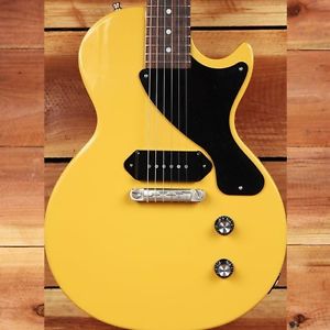 GIBSON 2015 LES PAUL JUNIOR P90 Rare TV Yellow! +OHSC G-Force Tuners Clean! 6546