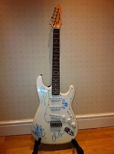 Rare Autographed Signed RHCP Red Hot Chili Peppers Electric Guitar 2003