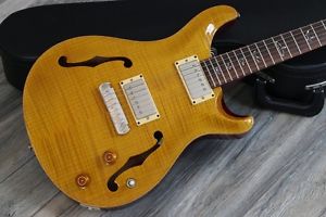 WOW! MINTY! Hollowbody I Amber Flame with Open Bird Inlay Barely Touched