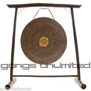 26" Dark Star Gong on the Vietnamese Bamboo Gong Stand  with Mallet