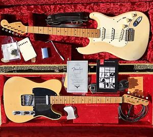Fender Custom Shop Vince Cunetto 51 Nocaster & 1956 Stratocaster Telecaster 1998
