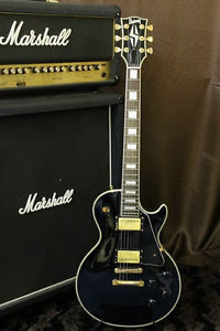 90s made Fernandes Burny LP Custom RLC Black VH-1 PU Made in Japan