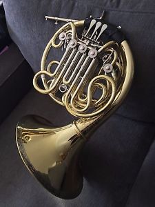 Engelbert Schmid F-Bb-f Triple Horn with Hand Hammered bell with garland