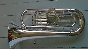 Euphonium, four valve Besson 1000 series, silver plated 1065
