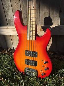 USED G&L L-2000 Tribute Electric Bass Guitar cherry burst