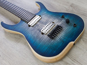 Skervesen Raptor 7-String Electric Guitar Blue Graphite Burst + Hard Case
