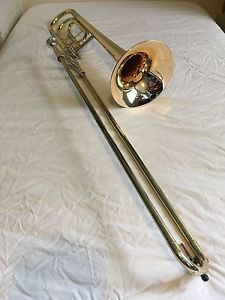 Yamaha YSL-456G .500"/.525" Dual Bore Trombone w/ F Trigger Attachment EXCELLENT