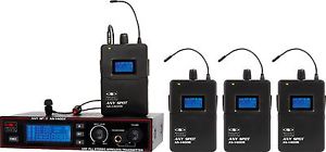 4 Person - Personal In-Ear Wireless System by Galaxy Audio | AS-1400-4