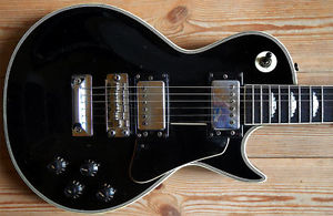 EXTREMELY RARE VINTAGE 1970s HOYER LES PAUL BLACK BEAUTY GERMANY CLOUD INLAYS