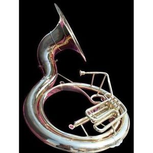 SOUSAPHONE BIG 24''BELL W/CARRY BAG BB BRASS FINISH SURAJMUKHI,TUBA BRASS MADE.