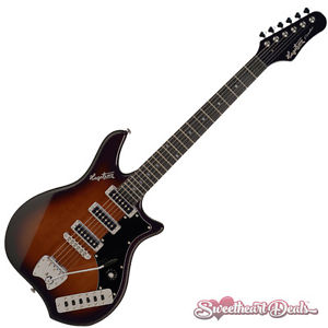 Hagstrom Retroscape Condor Electric Guitar - Brown Burst