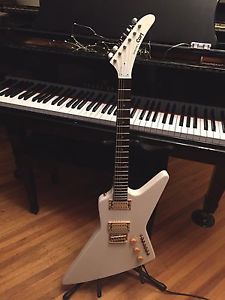 Vintage Cort Effector Explorer White Guitar 1970's w Gibson Strings