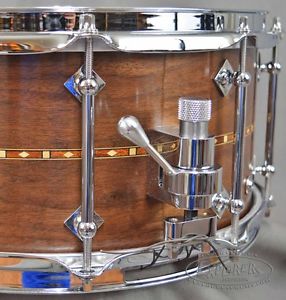Craviotto Custom Snare Drum 6.5x14 Walnut w/ Walnut Inlay 45/45 Bearing Edges