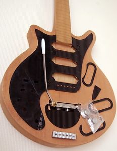 QUEEN BRIAN MAY RED SPECIAL GUITAR ONLY WOOD 4 ACCURATE REPLICA RARE LEFTHANDED