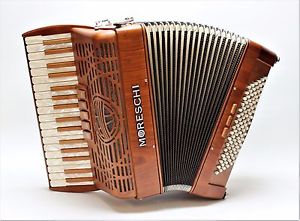 AKKORDEON MORESCHI Superbe 96 III, Kirschholz, Handwerkstradition aus Italien