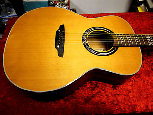 LUNA Artist Craftsman acoustic electric GUITAR new - ALL SOLID WOOD - Cedar Top