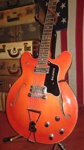 Circa 1967 Baldwin 12 String Hollowbody Electric Guitar Orange With Gig Bag Cool