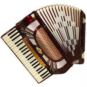 Siletta Accordion, 120 Bass 14 Registers, + Case, Made in Germany, Original, 712