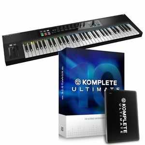 Native Instruments Komplete Kontrol S61 Keyboard + Komplete 10 Ultimate Softw...