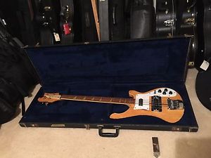 Vintage 1979 Rickenbacker 4001 Mapleglo Bass with original hardshell case - NR!
