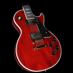 Used 2016 Gibson Custom Shop Les Paul Custom Electric Guitar Faded Cherry
