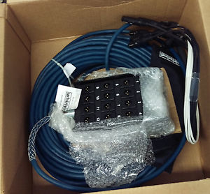 Whirlwind SPECMED-ML Stage Box 12 XLR Male w/ Audio Snake Cable 100 ft.