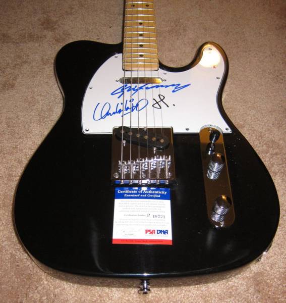 YMO Yellow Magic Orchestra guitar Autograph sakamoto ryuichi takahashi hosono