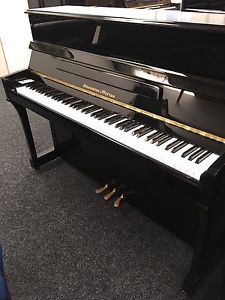 Monnington & Weston Stunning Black Gloss  Upright Piano 10 Yrs Old !