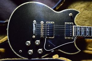 YAMAHA 1982 SG-3000 Custom Black Metallic Black Made In Japan Free Shipping